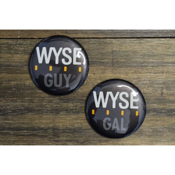 WYSE Guy Gal Pin Lot Employee Cloud Computing Tech Convention Promo 1980's - Picture 1 of 6